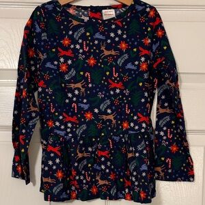 Hanna Andersson holiday peplum top